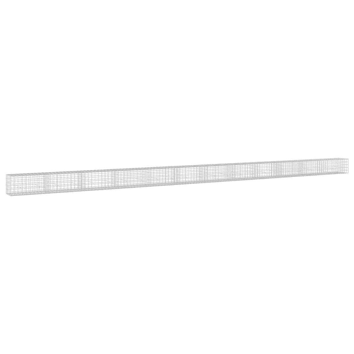 Γκαμπιόν με σύρμα 5 mm και πλέγμα 10x10 cm 1200x50x50 εκ - Pakobazaar