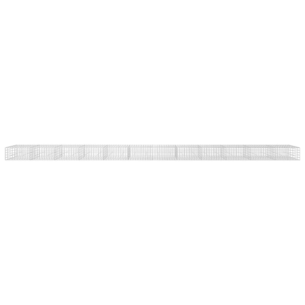 Γκαμπιόν με σύρμα 5 mm και πλέγμα 10x10 cm 1200x50x50 εκ - Pakobazaar