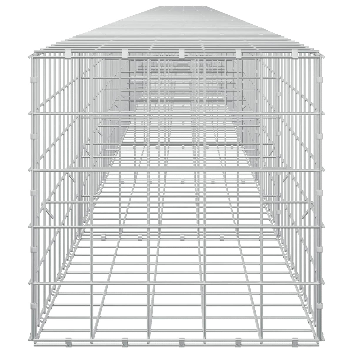 Γκαμπιόν με σύρμα 5 mm και πλέγμα 10x10 cm 1200x50x50 εκ - Pakobazaar