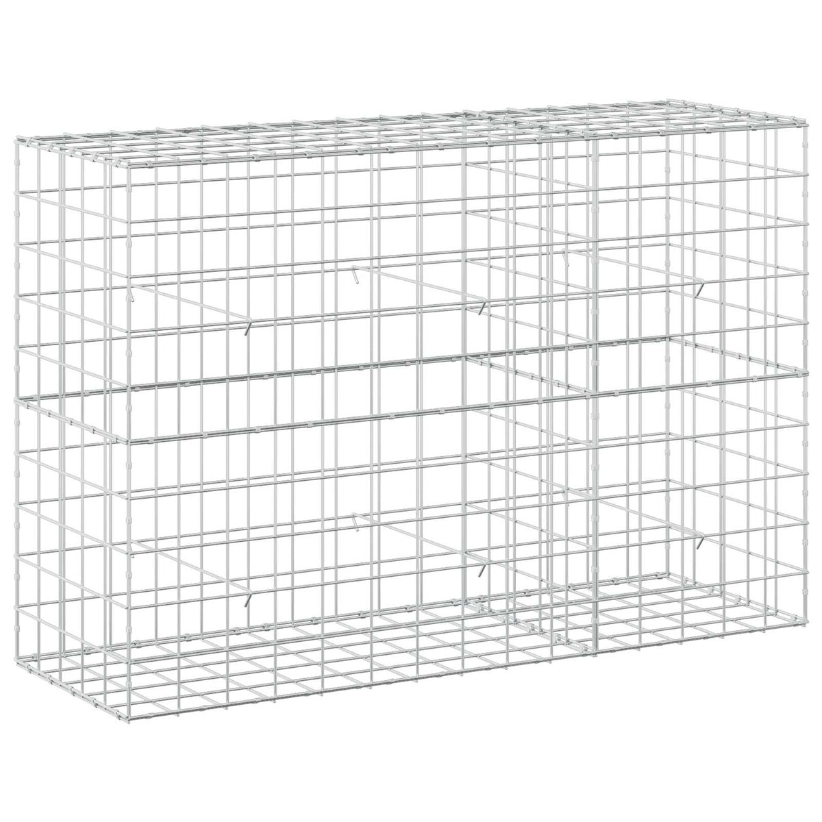Γκαμπιόν με σύρμα 5 mm και πλέγμα 10x10 cm 150x50x100 εκ.