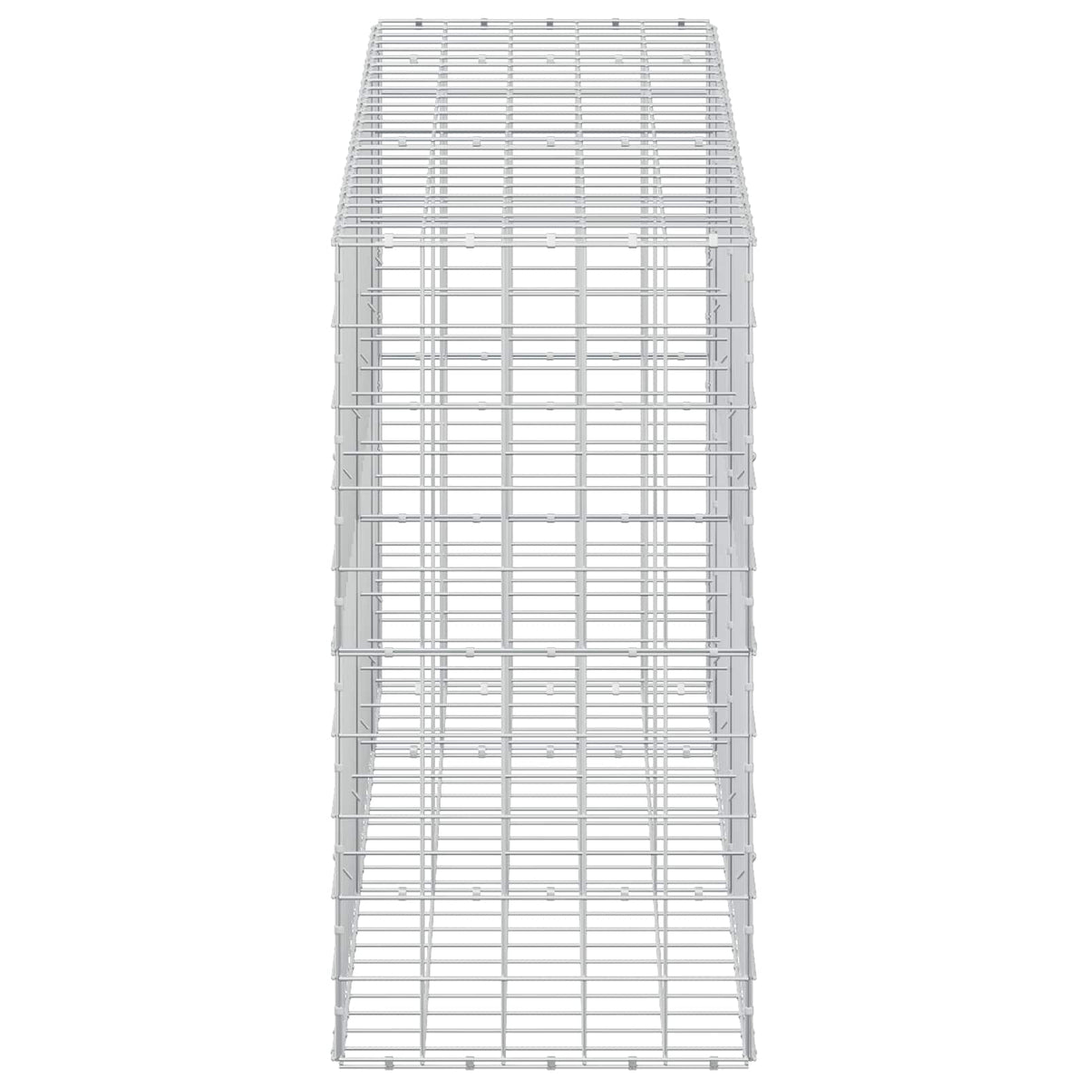 Γκαμπιόν με σύρμα 5 mm και πλέγμα 10x10 cm 250x50x100 εκ - Pakobazaar