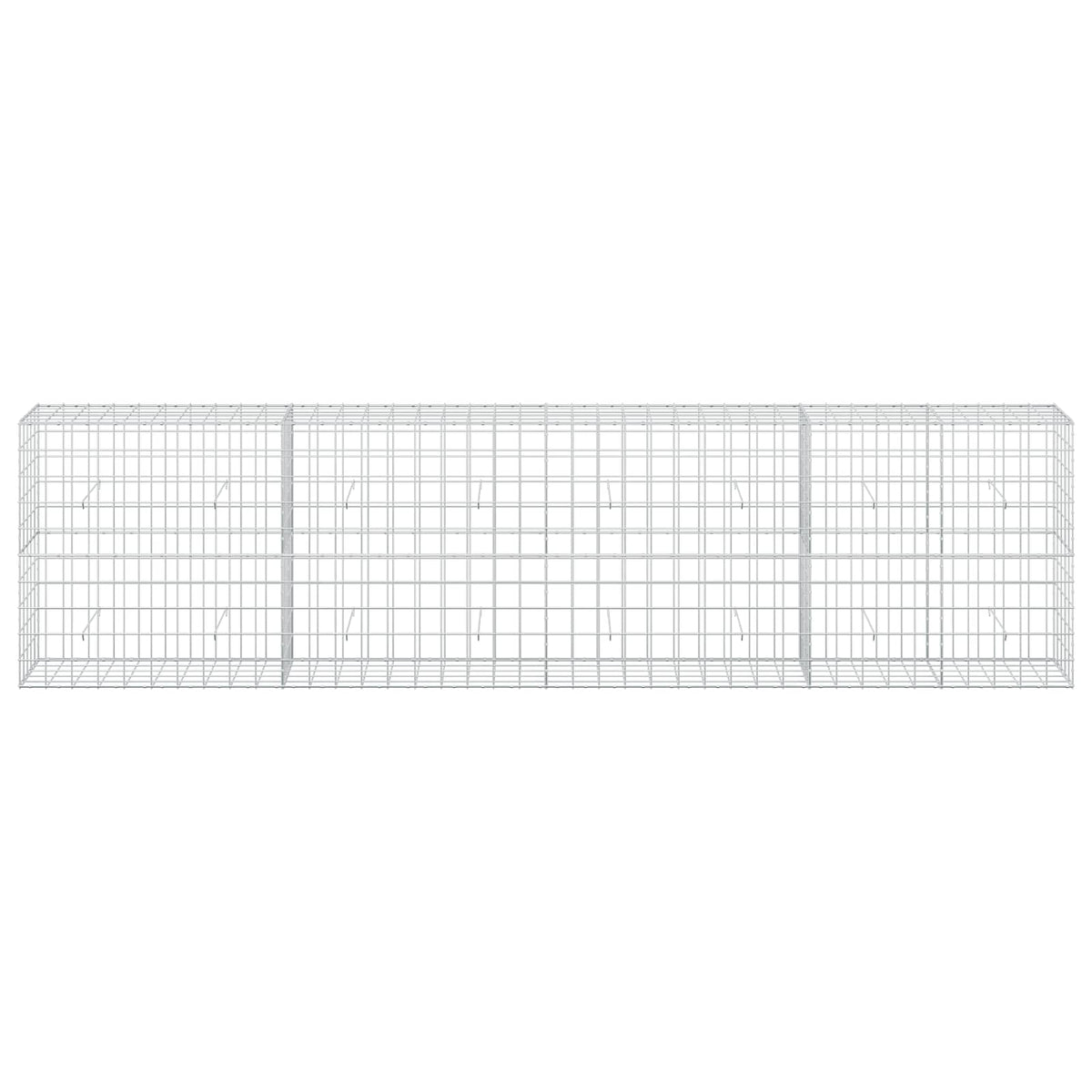 Γκαμπιόν με σύρμα 5 mm και πλέγμα 10x10 cm 400x50x100 εκ - Pakobazaar