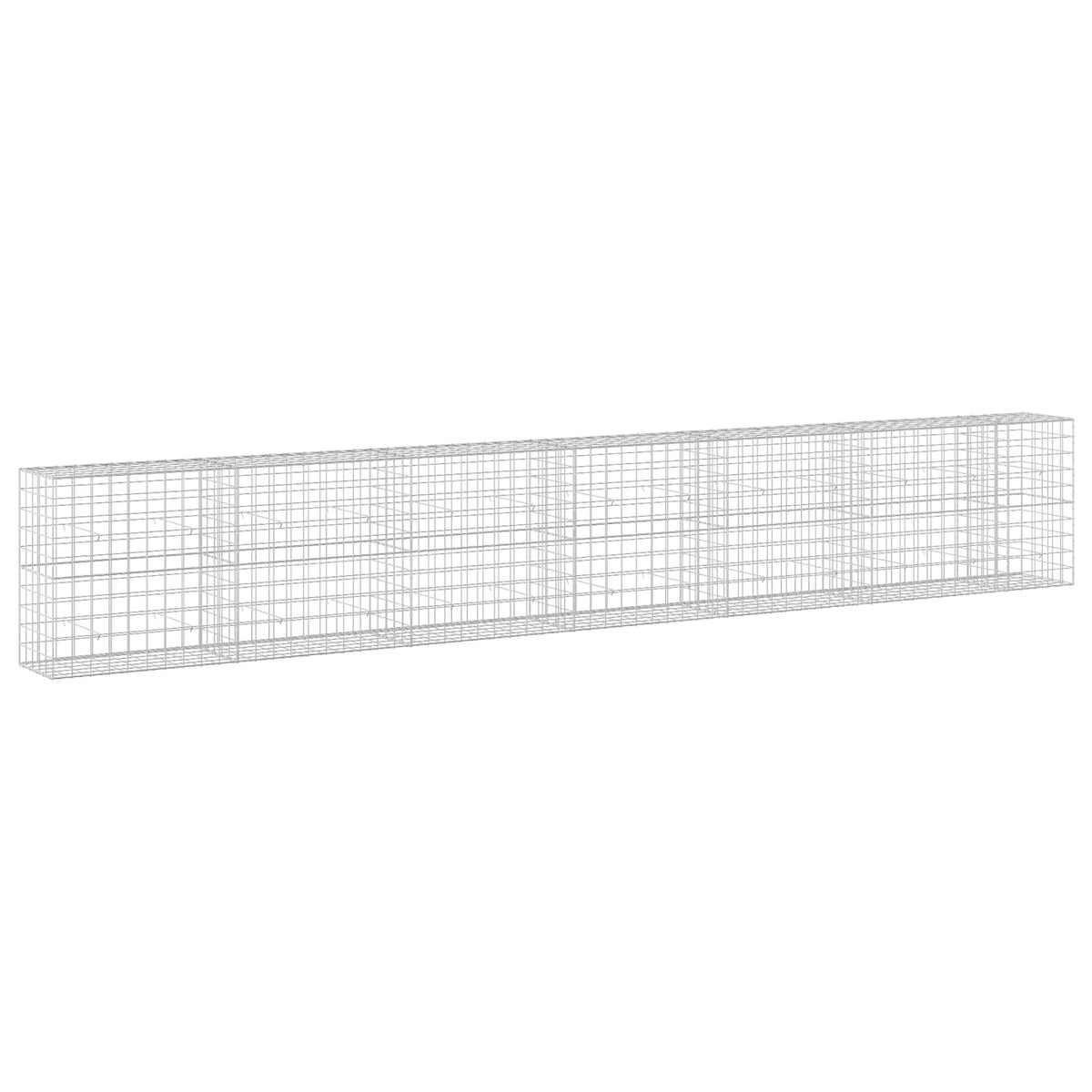 Γκαμπιόν με σύρμα 5 mm και πλέγμα 10x10 cm 650x50x100 εκ - Pakobazaar