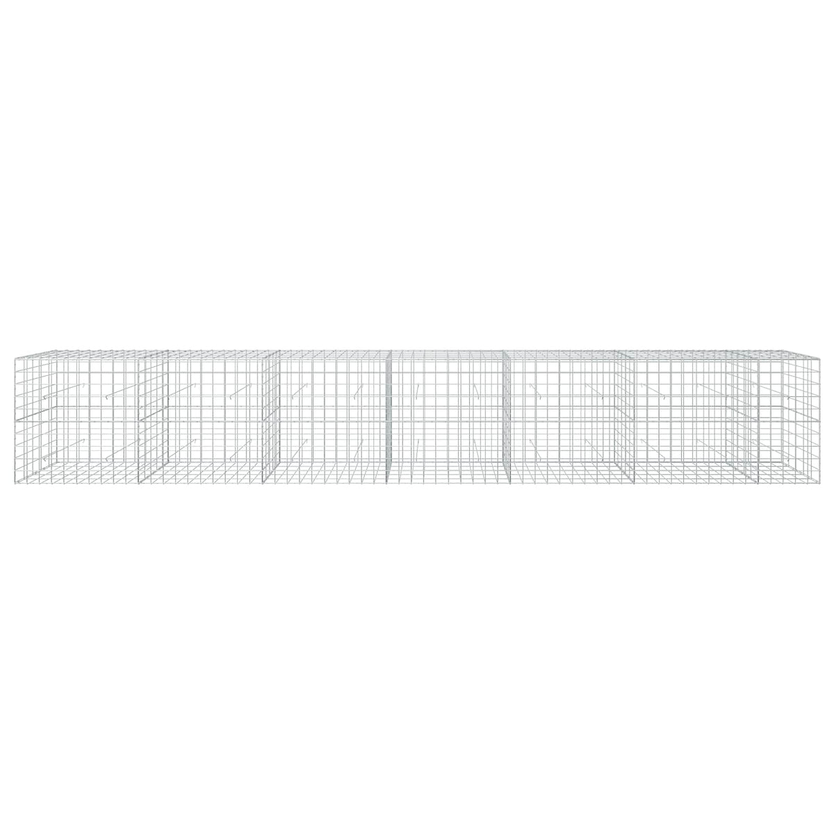 Γκαμπιόν με σύρμα 5 mm και πλέγμα 10x10 cm 650x50x100 εκ - Pakobazaar