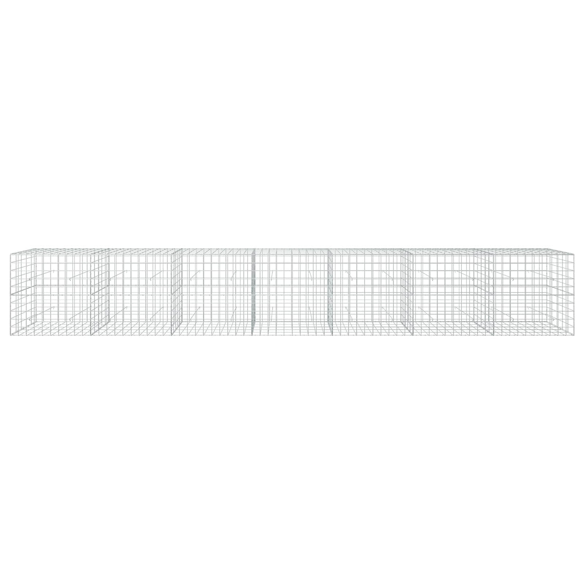 Γκαμπιόν με σύρμα 5 mm και πλέγμα 10x10 cm 700x50x100 εκ - Pakobazaar