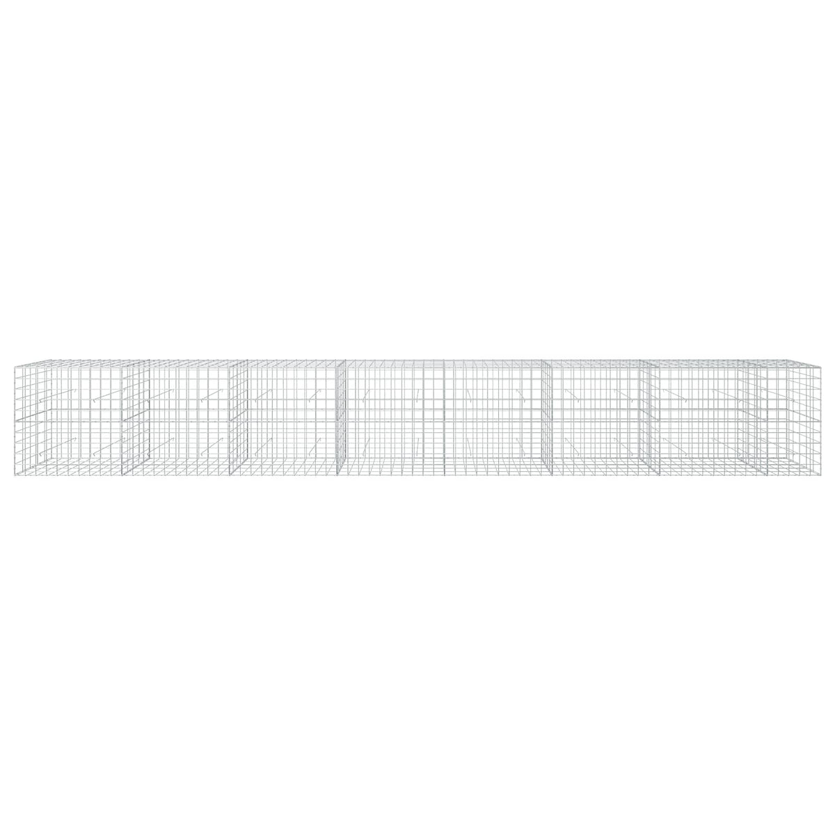 Γκαμπιόν με σύρμα 5 mm και πλέγμα 10x10 cm 750x50x100 εκ - Pakobazaar
