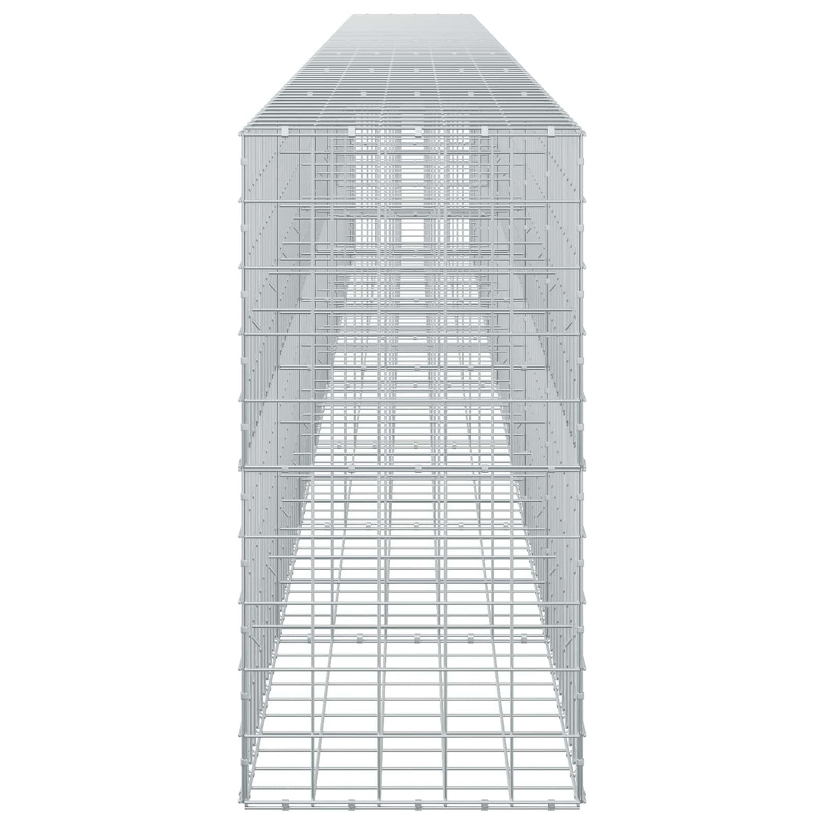Γκαμπιόν με σύρμα 5 mm και πλέγμα 10x10 cm 750x50x100 εκ - Pakobazaar