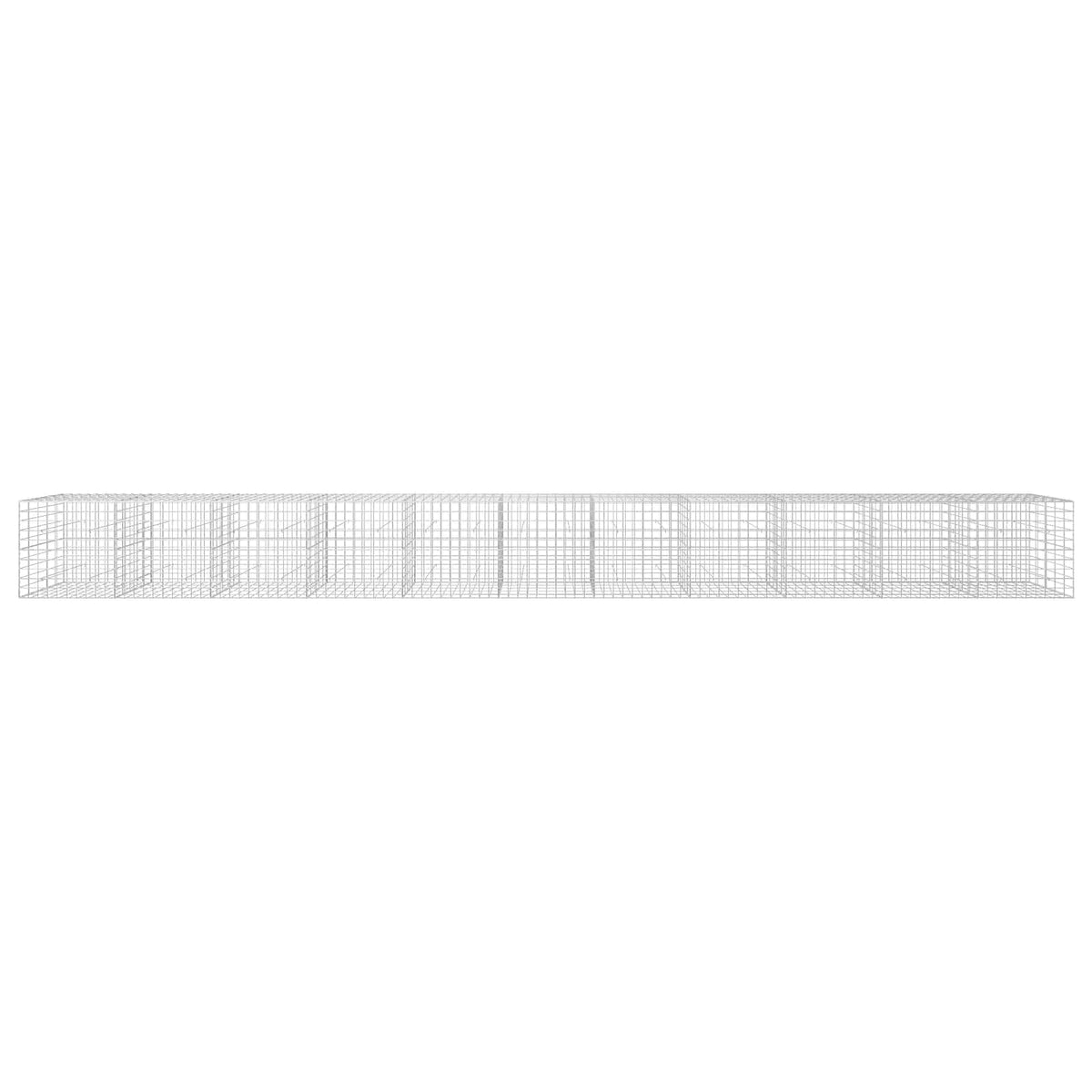 Γκαμπιόν με σύρμα 5 mm και πλέγμα 10x10 cm 1100x50x100 εκ.