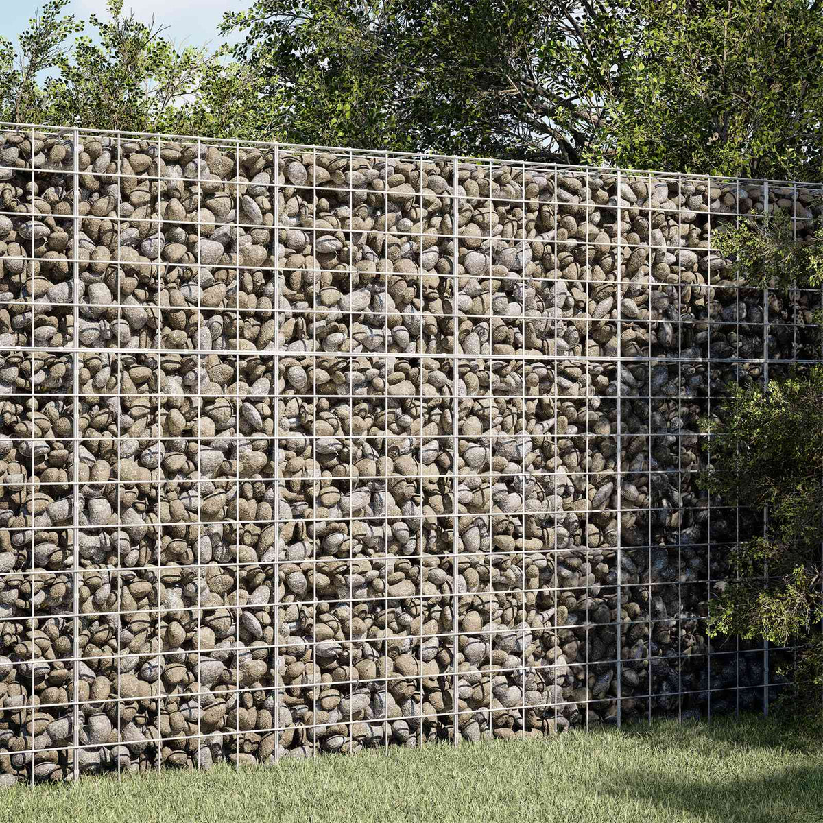 Γκαμπιόν με σύρμα 5 mm και πλέγμα 10x10 cm 150x50x150 εκ