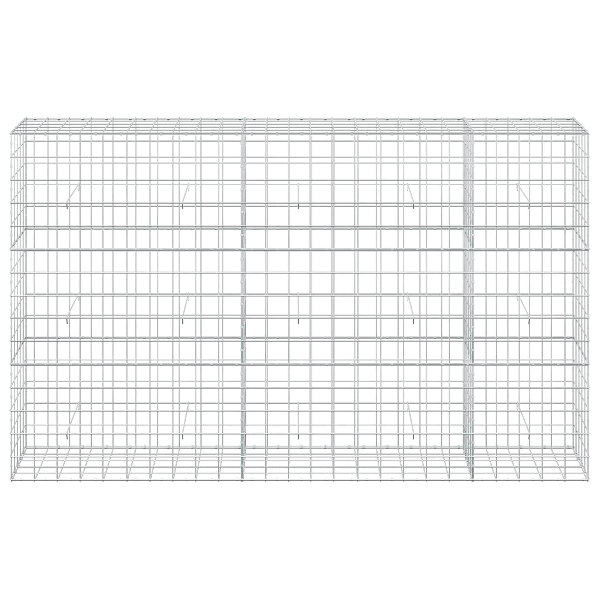 Γκαμπιόν με σύρμα 5 mm και πλέγμα 10x10 cm 250x50x150 εκ - Pakobazaar
