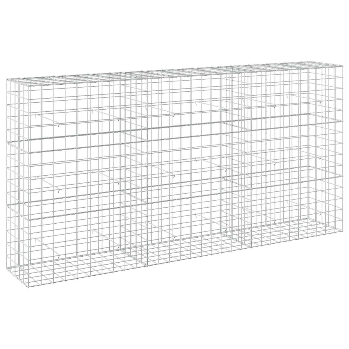Γκαμπιόν με σύρμα 5 mm και πλέγμα 10x10 cm 300x50x150 εκ. - Pakobazaar