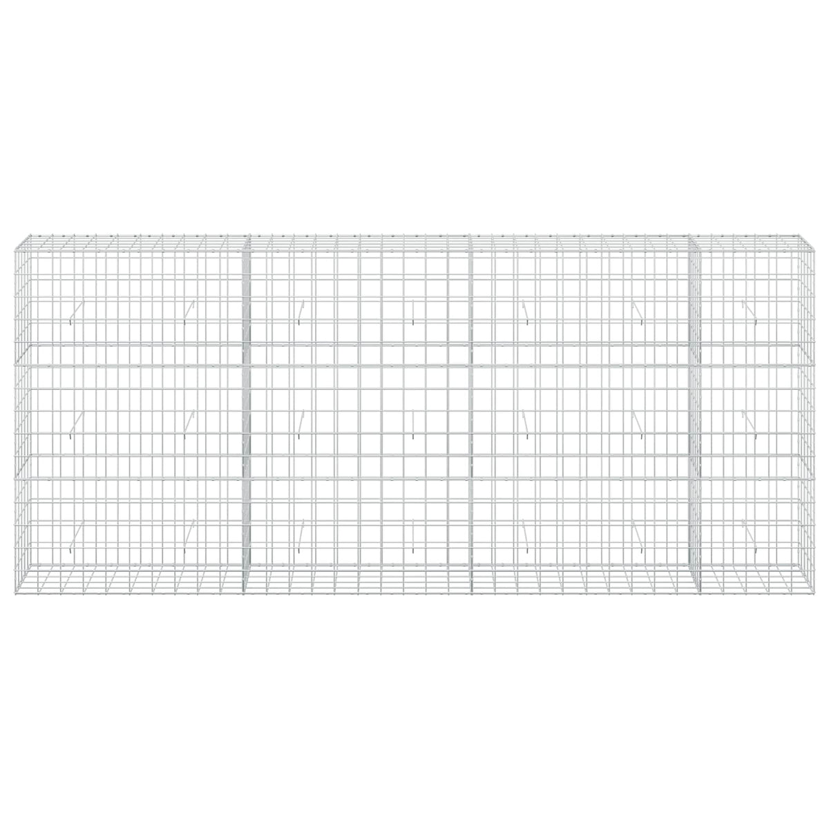 Γκαμπιόν με σύρμα 5 mm και πλέγμα 10x10 cm 350x50x150 εκ - Pakobazaar