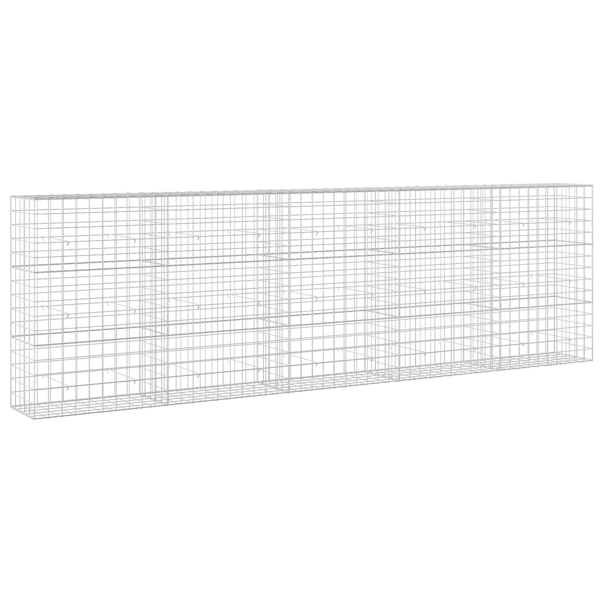 Γκαμπιόν με σύρμα 5 mm και πλέγμα 10x10 cm 500x50x150 εκ - Pakobazaar