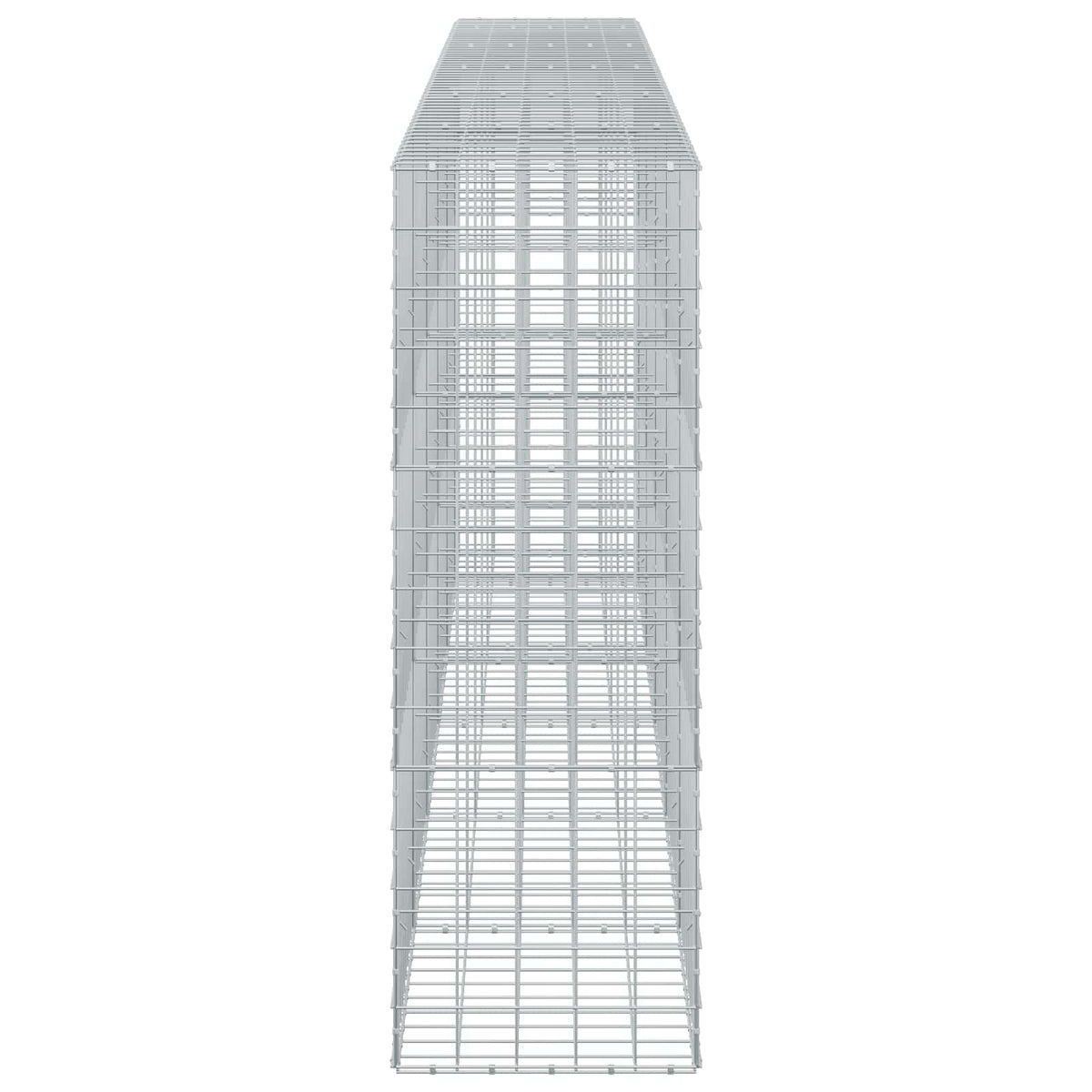 Γκαμπιόν με σύρμα 5 mm και πλέγμα 10x10 cm 550x50x150 εκ. - Pakobazaar