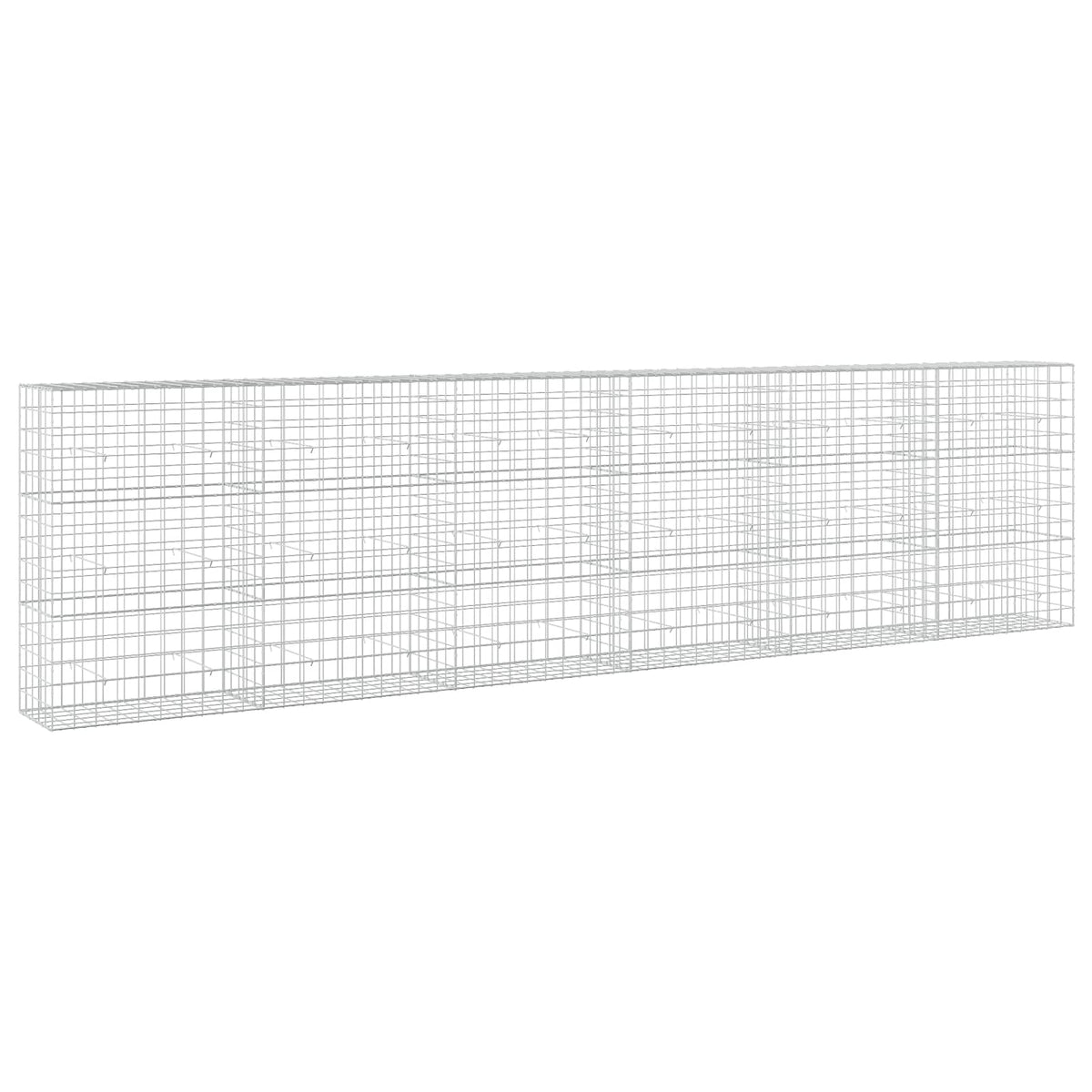 Γκαμπιόν με σύρμα 5 mm και πλέγμα 10x10 cm 600x50x150 εκ - Pakobazaar