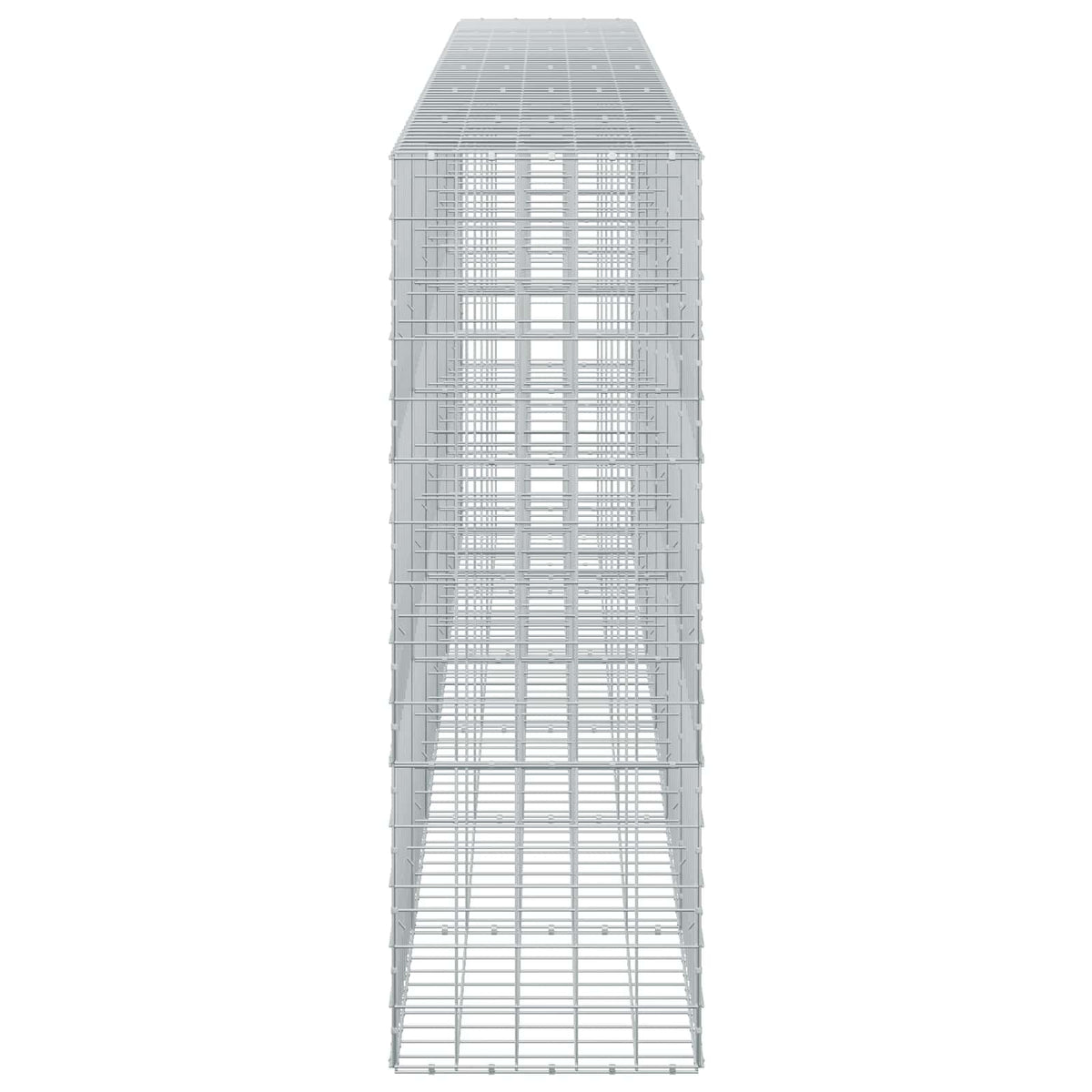 Γκαμπιόν με σύρμα 5 mm και πλέγμα 10x10 cm 600x50x150 εκ - Pakobazaar
