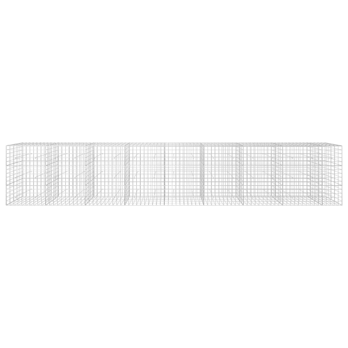 Γκαμπιόν με σύρμα 5 mm και πλέγμα 10x10 cm 850x50x150 εκ - Pakobazaar