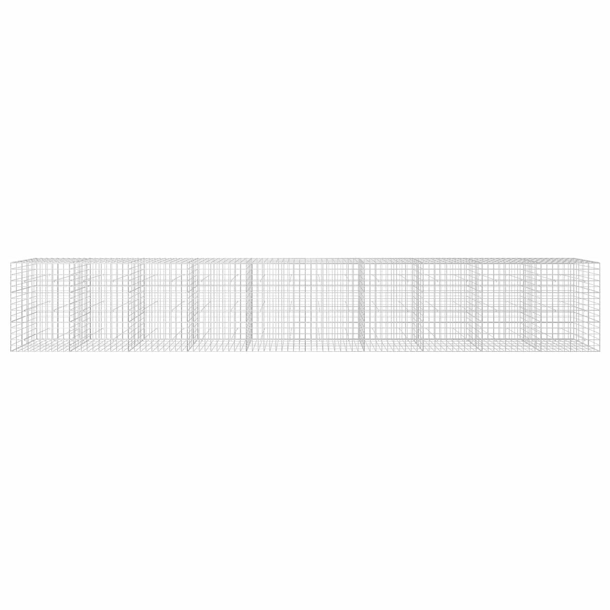 Γκαμπιόν με σύρμα 5 mm και πλέγμα 10x10 cm 1000x50x150 εκ - Pakobazaar
