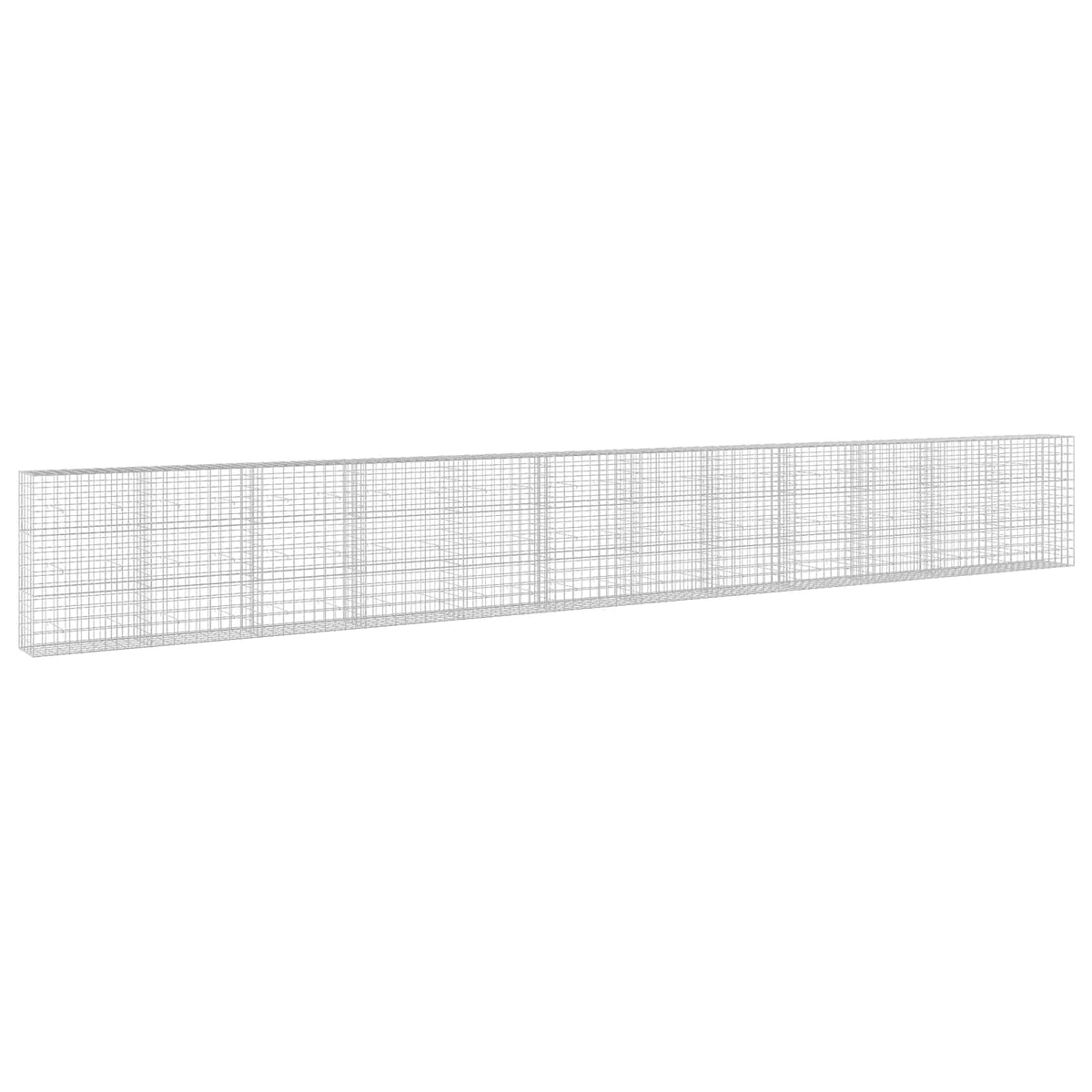 Γκαμπιόν με σύρμα 5 mm και πλέγμα 10x10 cm 1200x50x150 εκ.