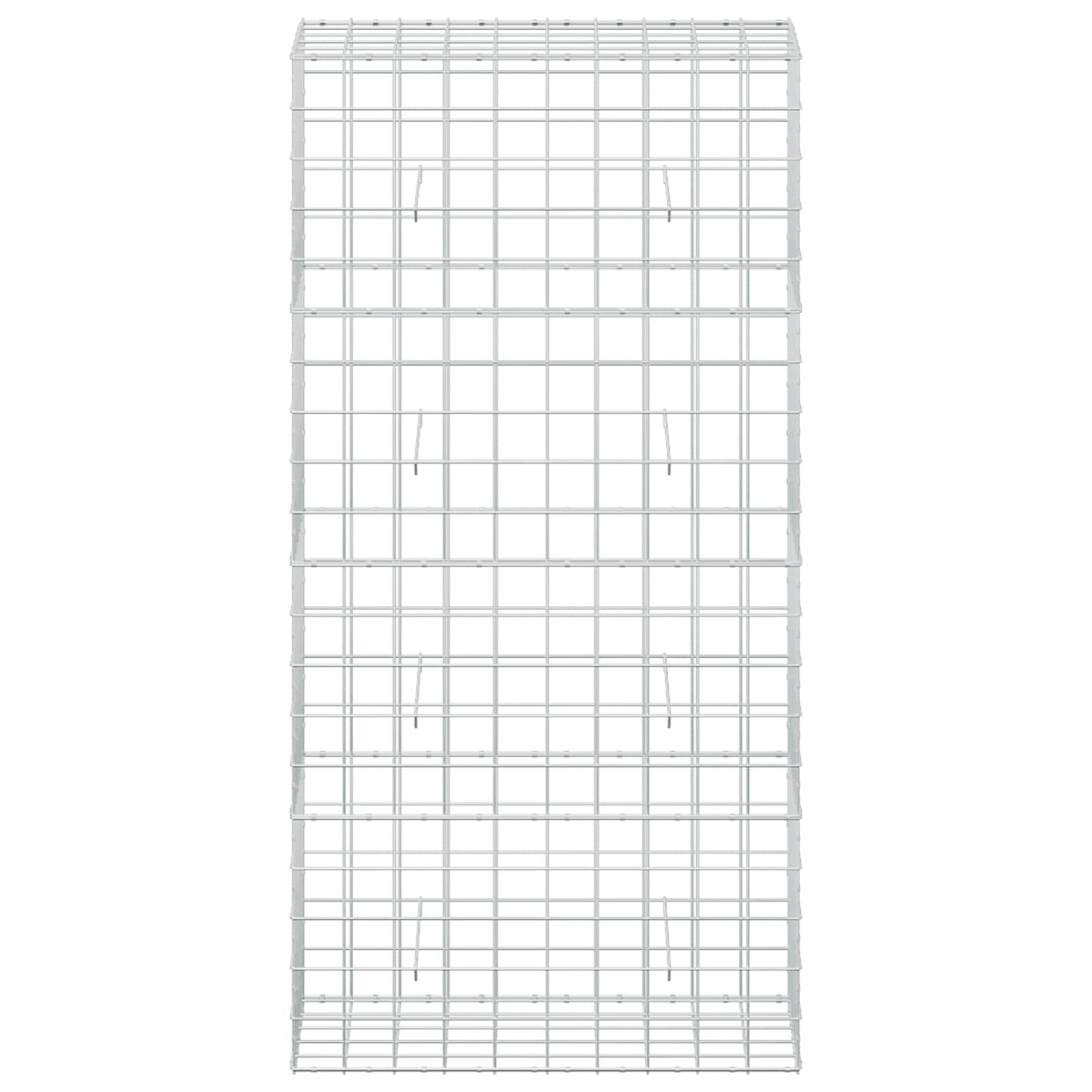 Γκαμπιόν με σύρμα 5 mm και πλέγμα 10x10 cm 100x50x200 cm - Pakobazaar