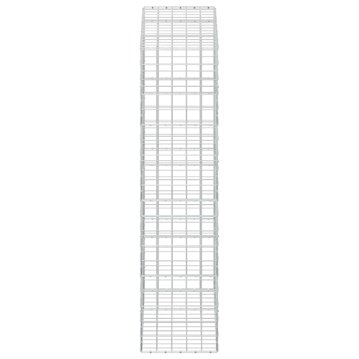 Γκαμπιόν με σύρμα 5 mm και πλέγμα 10x10 cm 150x50x200 εκ - Pakobazaar
