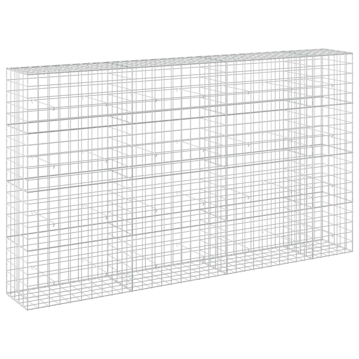 Γκαμπιόν με σύρμα 5 mm και πλέγμα 10x10 cm 350x50x200 εκ - Pakobazaar