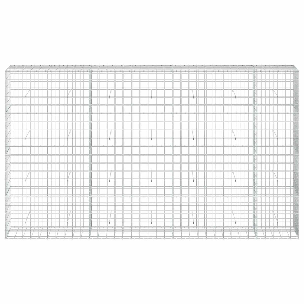 Γκαμπιόν με σύρμα 5 mm και πλέγμα 10x10 cm 350x50x200 εκ - Pakobazaar