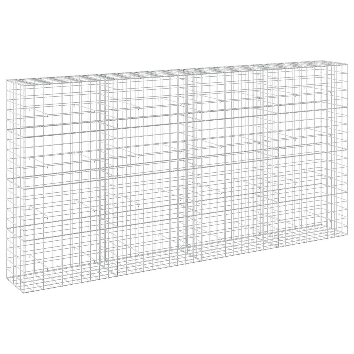 Γκαμπιόν με σύρμα 5 mm και πλέγμα 10x10 cm 400x50x200 εκ - Pakobazaar