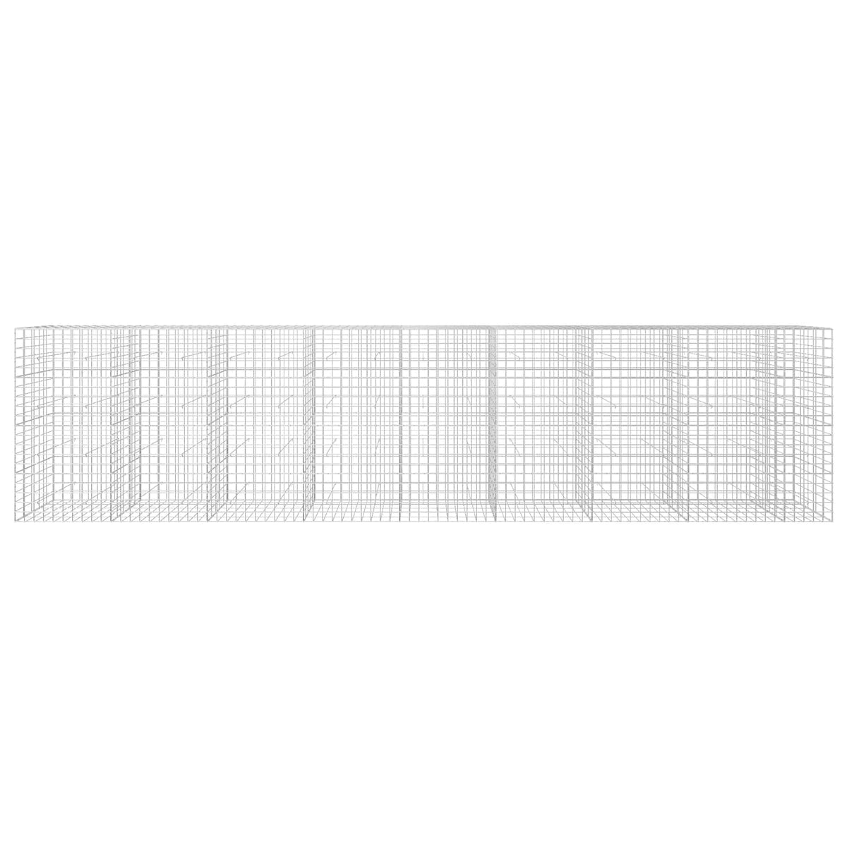 Γκαμπιόν με σύρμα 5 mm και πλέγμα 10x10 cm 850x50x200 εκ - Pakobazaar