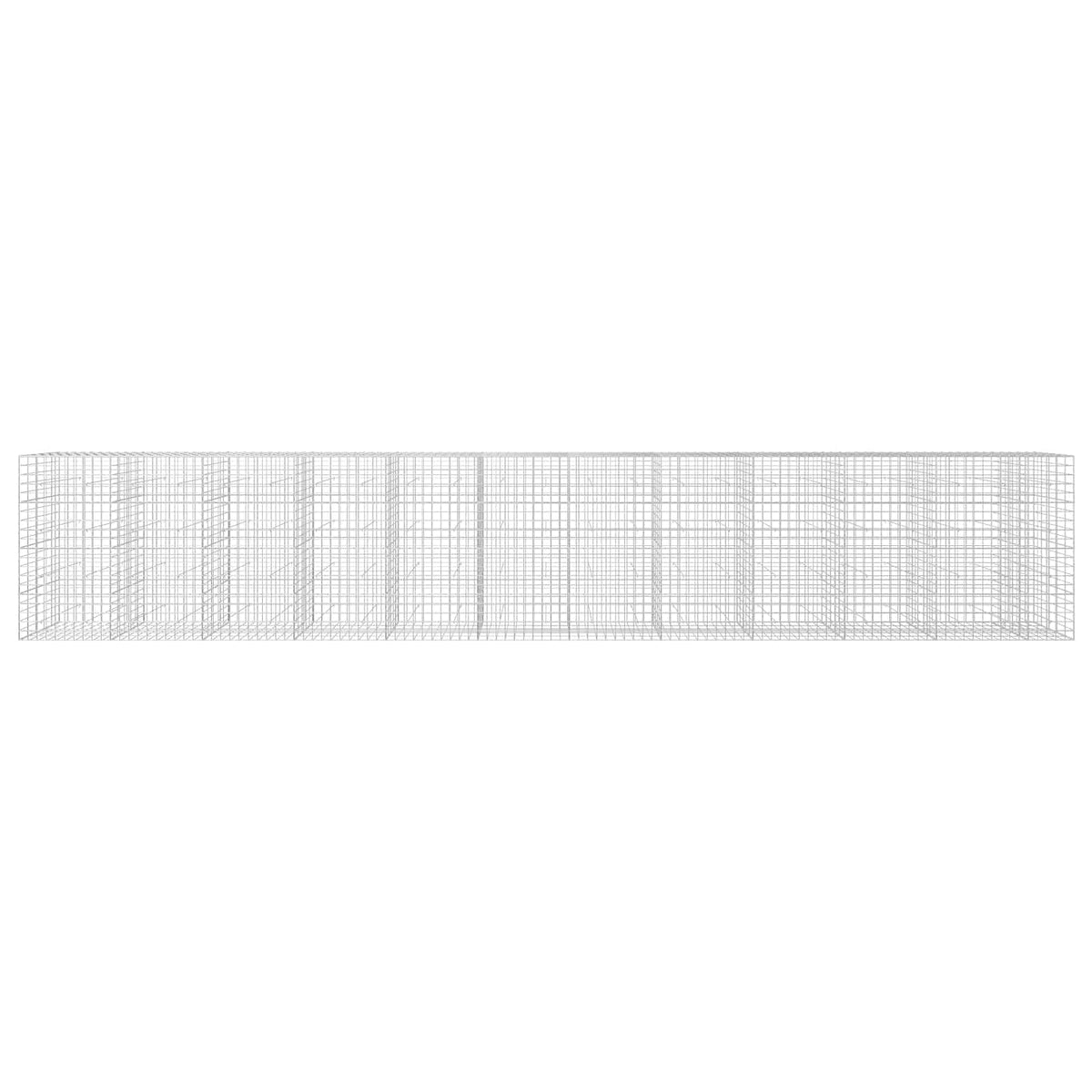 Γκαμπιόν με σύρμα 5 mm και πλέγμα 10x10 cm 1150x50x200 εκ - Pakobazaar