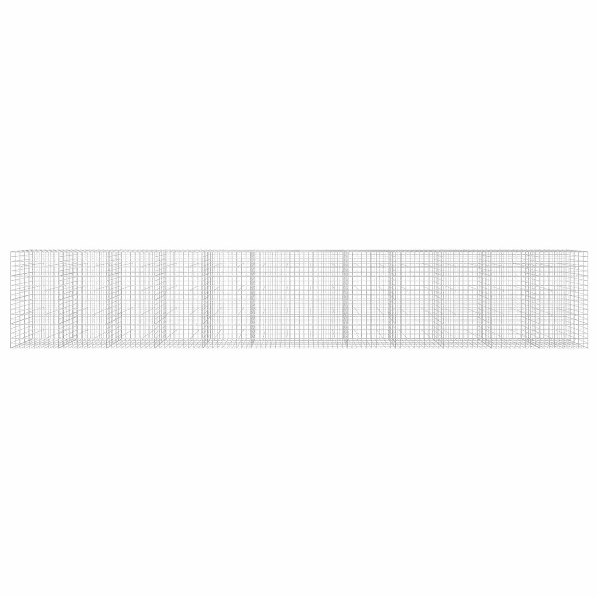 Γκαμπιόν με σύρμα 5 mm και πλέγμα 10x10 cm 1200x50x200 εκ