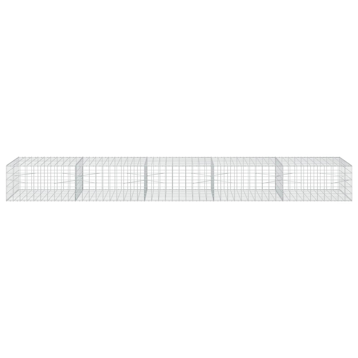 Γκαμπιόν με σύρμα 5 mm και πλέγμα 10x10 cm 500x100x50 εκ - Pakobazaar