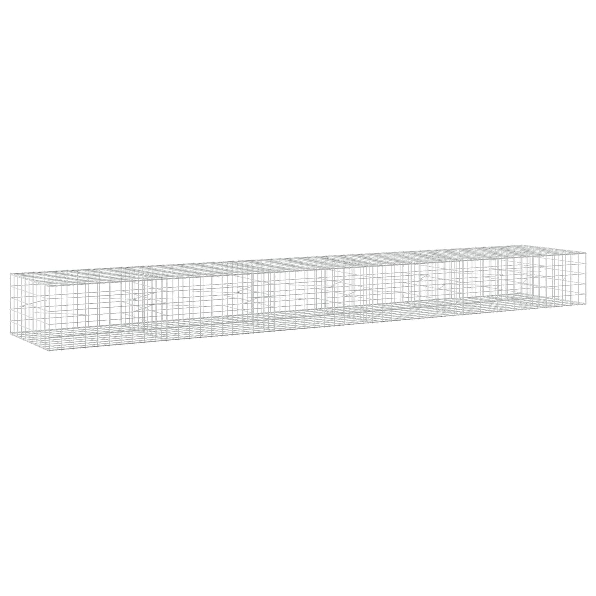 Γκαμπιόν με σύρμα 5 mm και πλέγμα 10x10 cm 550x100x50 εκ - Pakobazaar