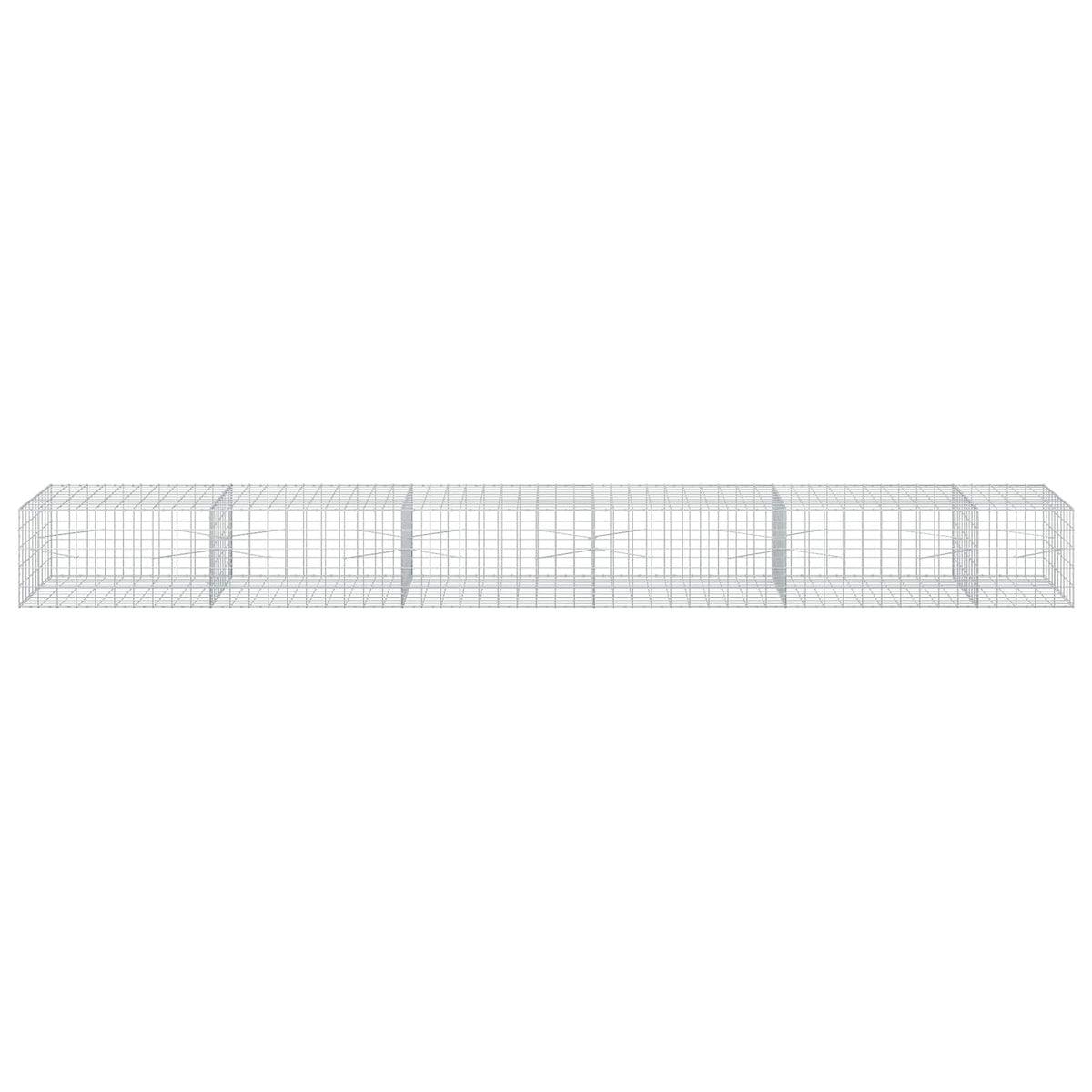 Γκαμπιόν με σύρμα 5 mm και πλέγμα 10x10 cm 550x100x50 εκ - Pakobazaar