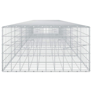 Γκαμπιόν με σύρμα 5 mm και πλέγμα 10x10 cm 600x100x50 εκ. - Pakobazaar