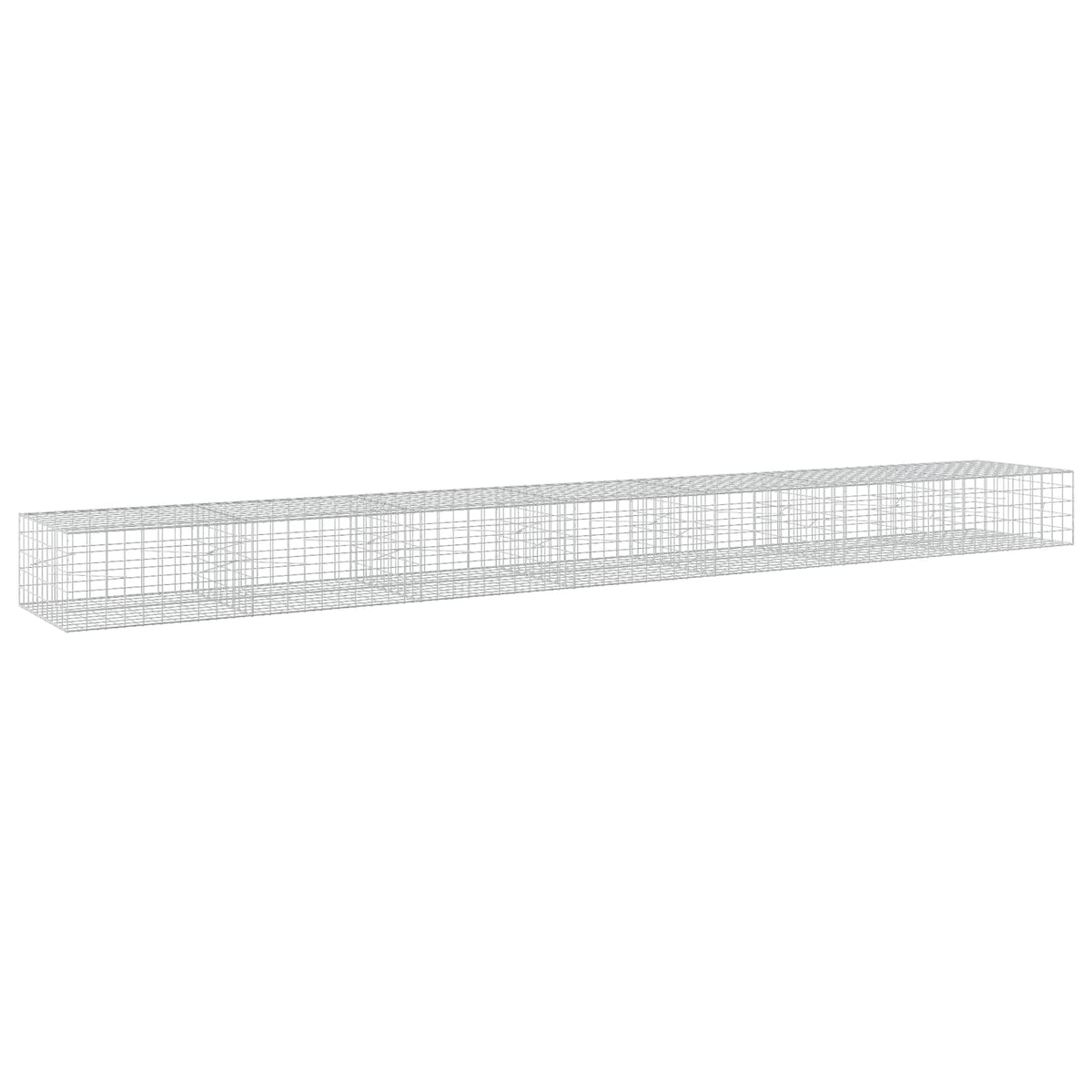 Γκαμπιόν με σύρμα 5 mm και πλέγμα 10x10 cm 700x100x50 εκ. - Pakobazaar