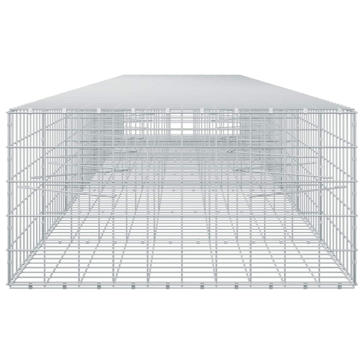 Γκαμπιόν με σύρμα 5 mm και πλέγμα 10x10 cm 800x100x50 εκ. - Pakobazaar