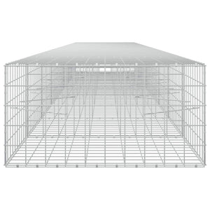 Γκαμπιόν με σύρμα 5 mm και πλέγμα 10x10 cm 850x100x50 εκ. - Pakobazaar