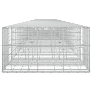 Γκαμπιόν με σύρμα 5 mm και πλέγμα 10x10 cm 1100x100x50 εκ - Pakobazaar