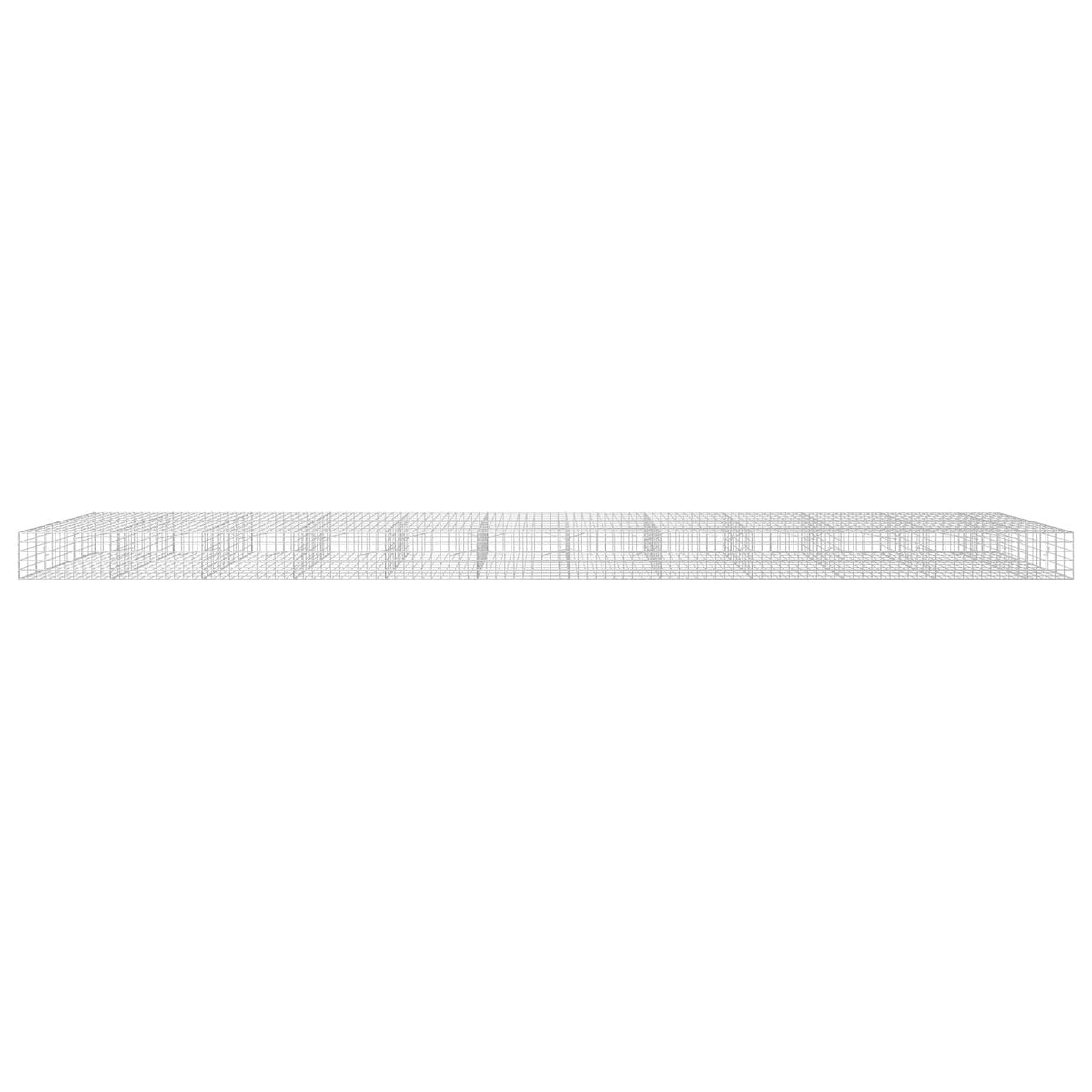 Γκαμπιόν με σύρμα 5 mm και πλέγμα 10x10 cm 1150x100x50 εκ. - Pakobazaar