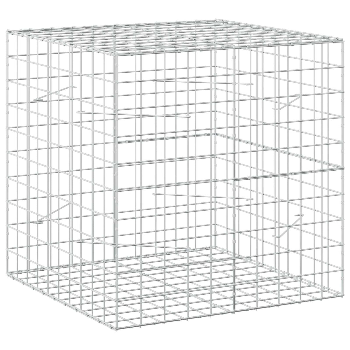 Γκαμπιόν με σύρμα 5 mm και πλέγμα 10x10 cm 100x100x100 εκ. - Pakobazaar