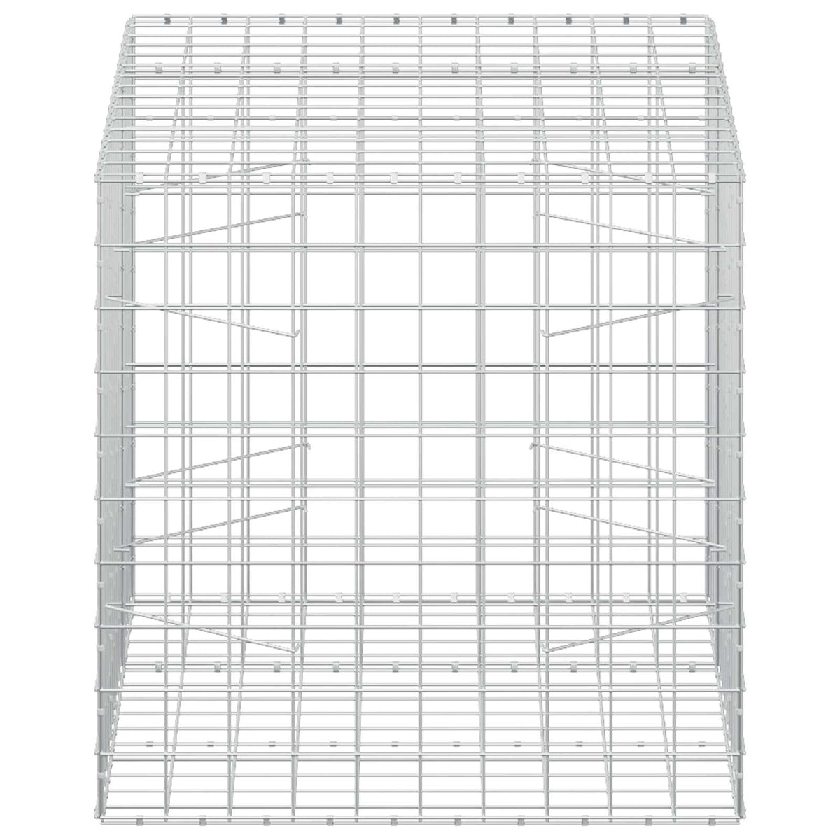 Γκαμπιόν με σύρμα 5 mm και πλέγμα 10x10 cm 150x100x100 εκ. - Pakobazaar