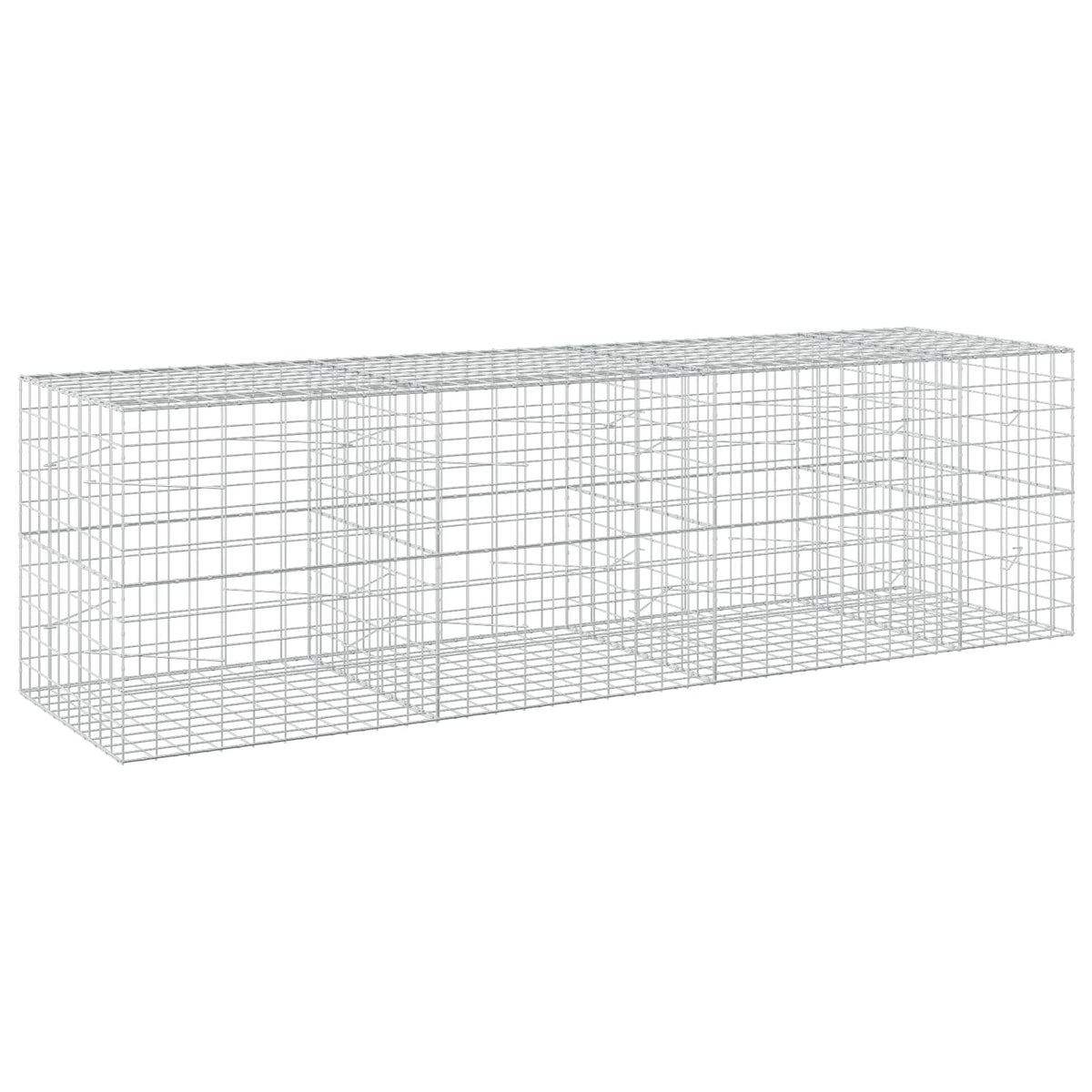 Γκαμπιόν με σύρμα 5 mm και πλέγμα 10x10 cm 350x100x100 εκ.