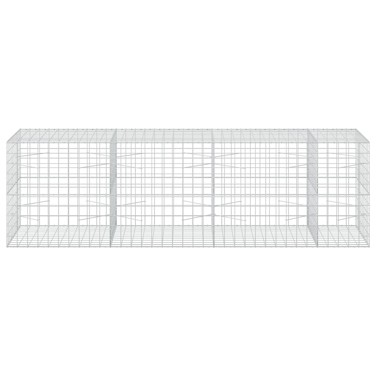 Γκαμπιόν με σύρμα 5 mm και πλέγμα 10x10 cm 350x100x100 εκ.