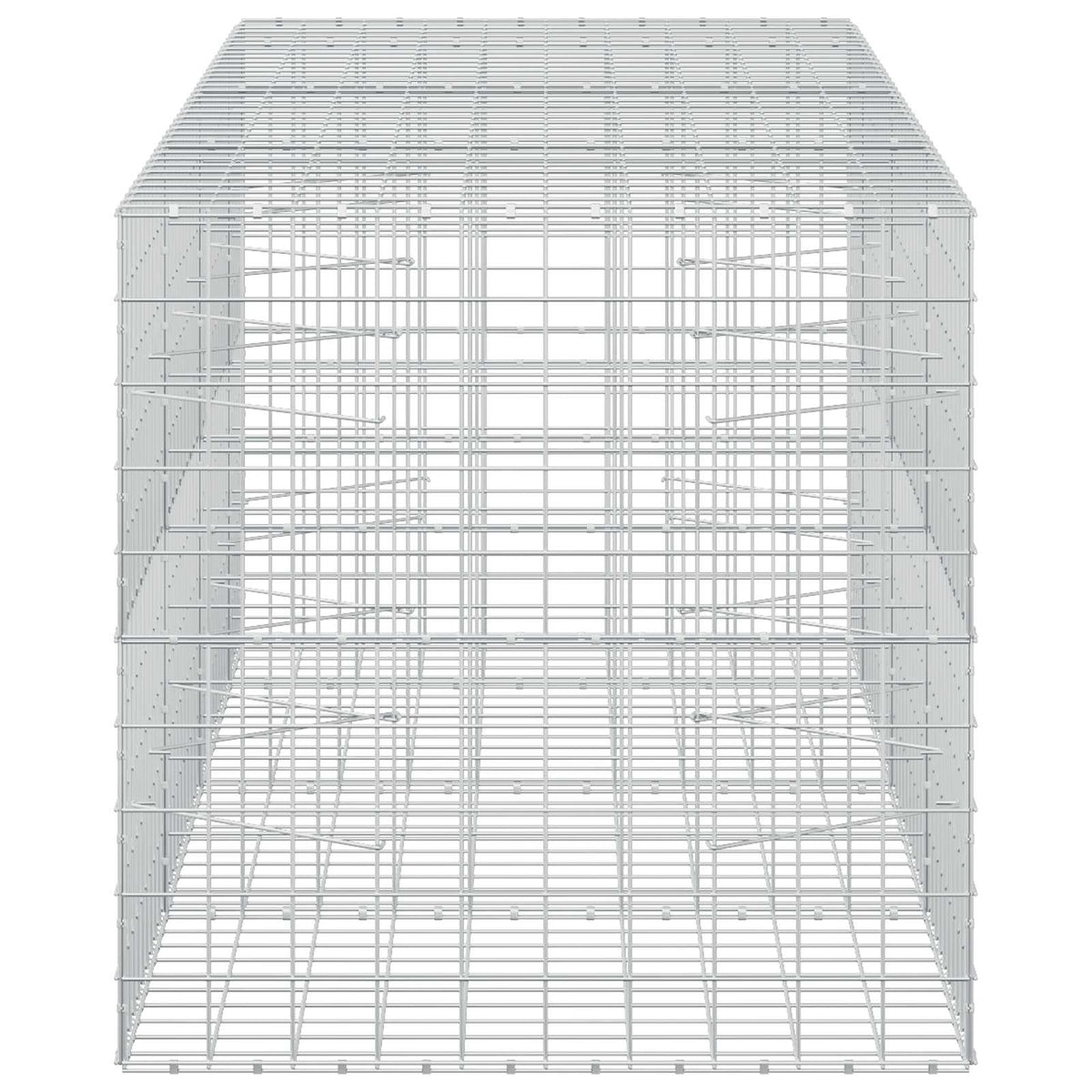 Γκαμπιόν με σύρμα 5 mm και πλέγμα 10x10 cm 350x100x100 εκ.