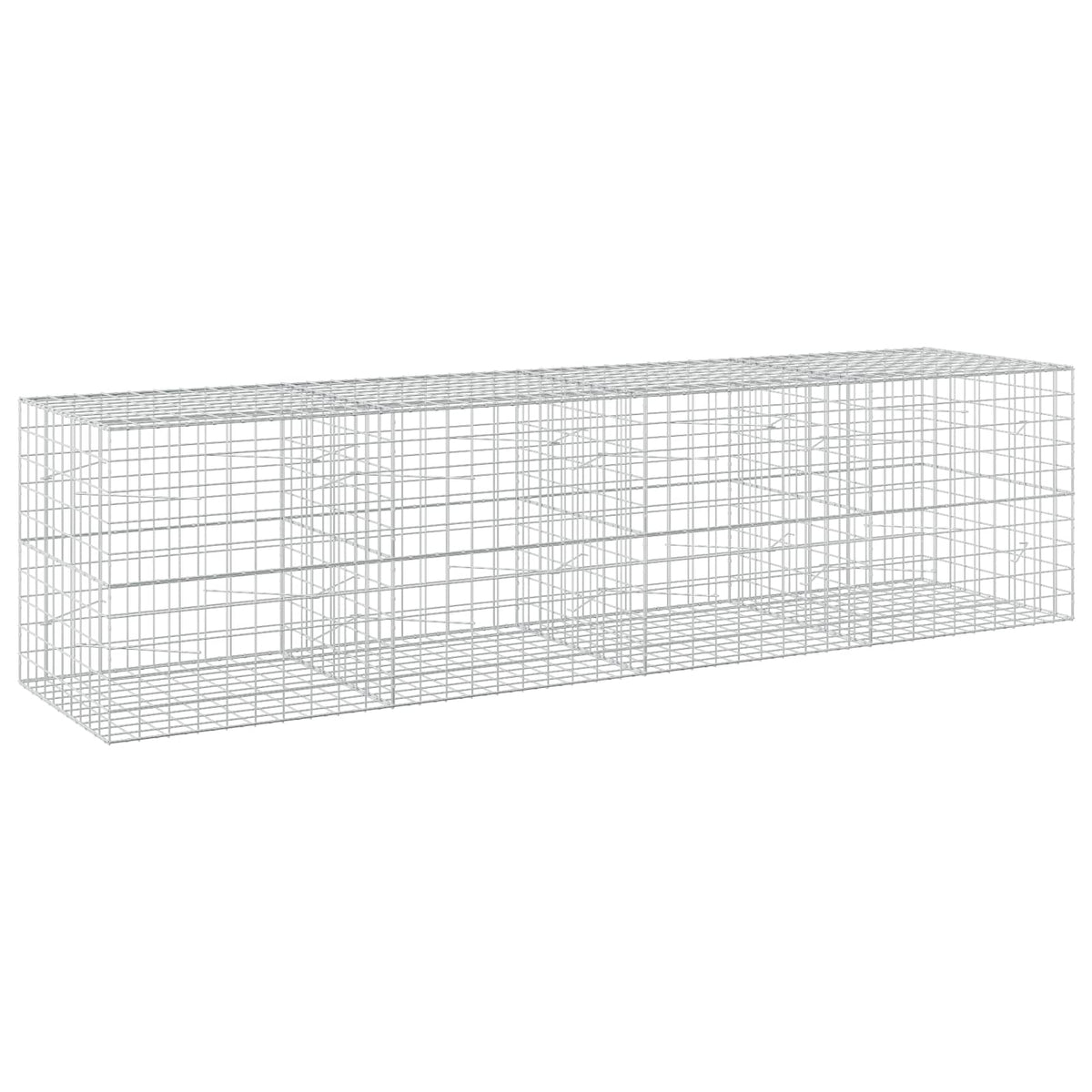Γκαμπιόν με σύρμα 5 mm και πλέγμα 10x10 cm 400x100x100 εκ
