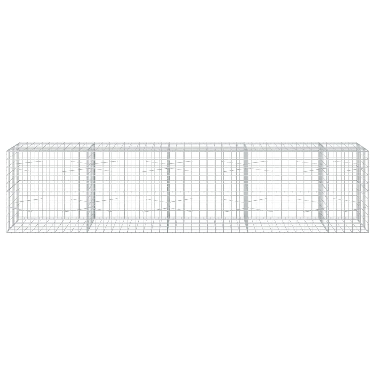 Γκαμπιόν με σύρμα 5 mm και πλέγμα 10x10 cm 450x100x100 εκ - Pakobazaar