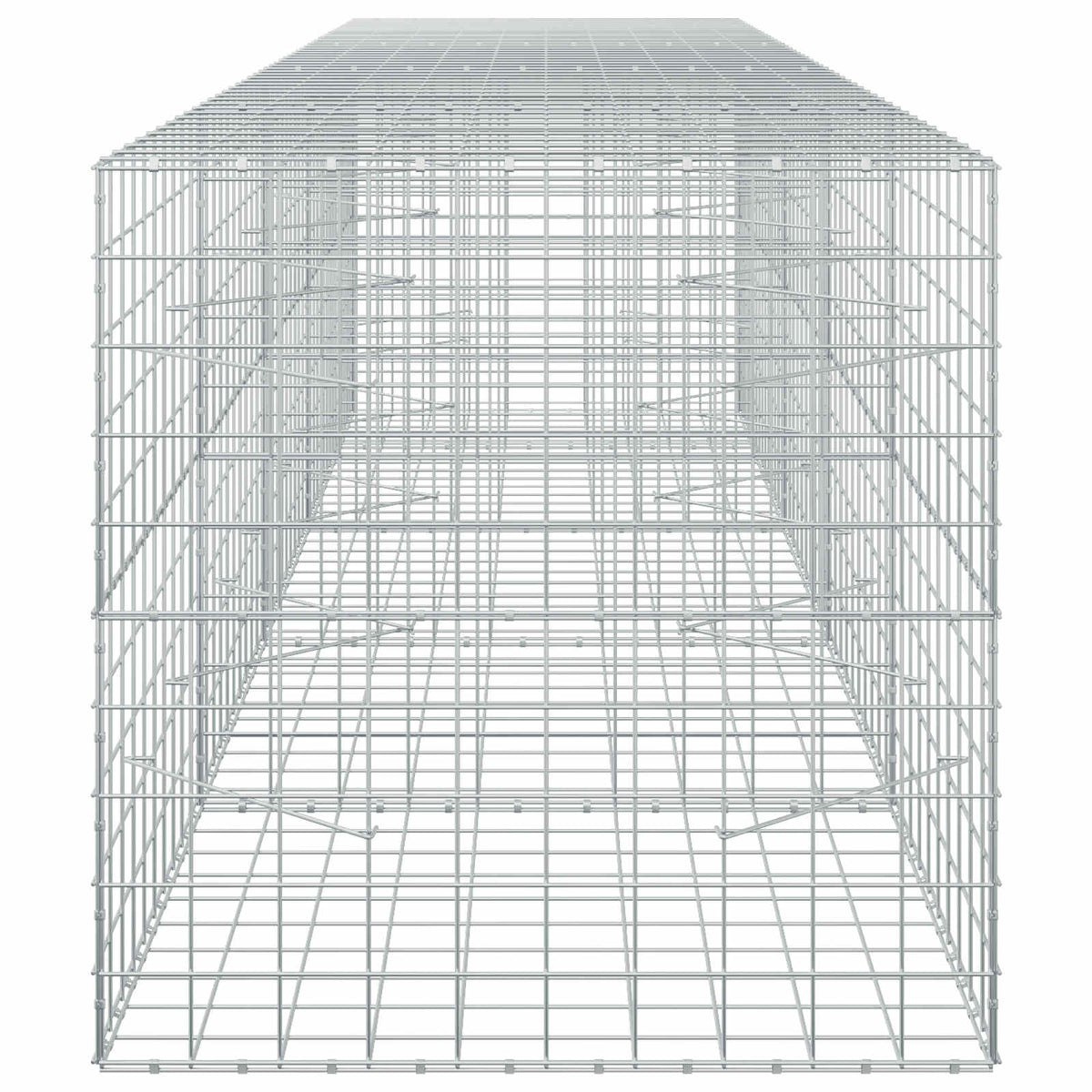 Γκαμπιόν με σύρμα 5 mm και πλέγμα 10x10 cm 450x100x100 εκ - Pakobazaar