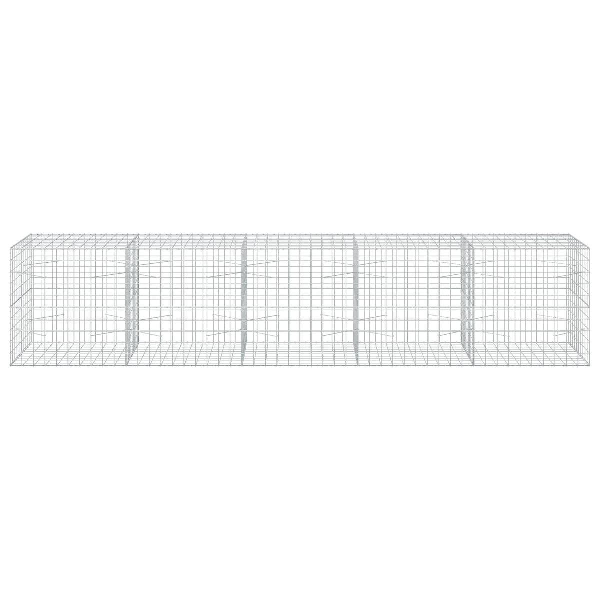 Γκαμπιόν με σύρμα 5 mm και πλέγμα 10x10 cm 500x100x100 εκ - Pakobazaar
