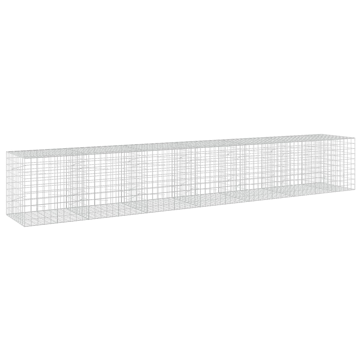 Γκαμπιόν με σύρμα 5 mm και πλέγμα 10x10 cm 650x100x100 εκ